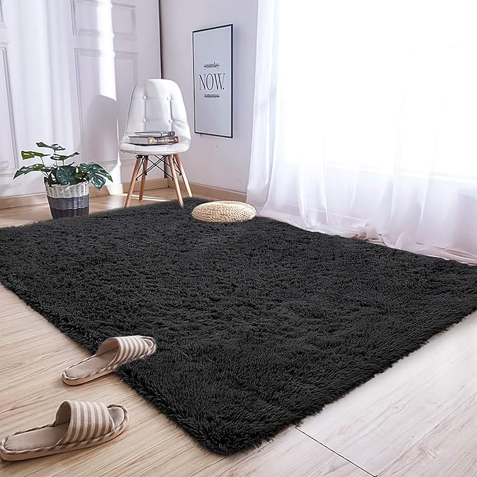 Andecor Soft Fluffy Bedroom Rugs, 6 x 9 Feet Indoor Shaggy Plush Area Rug - Image 8