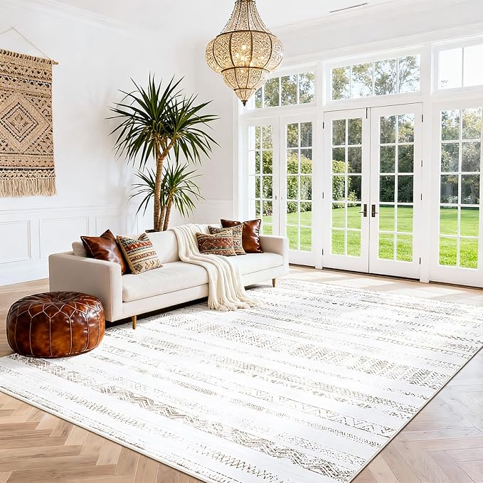 Srugn Moroccan Washable Rugs 8x10 Area Rugs - Image 7