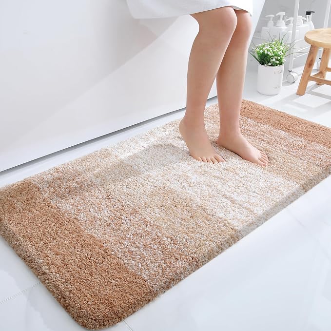 OLANLY Large Bathroom Rugs Mat 45x27, Extra Soft Absorbent Microfiber Bath Rugs by OLANLY