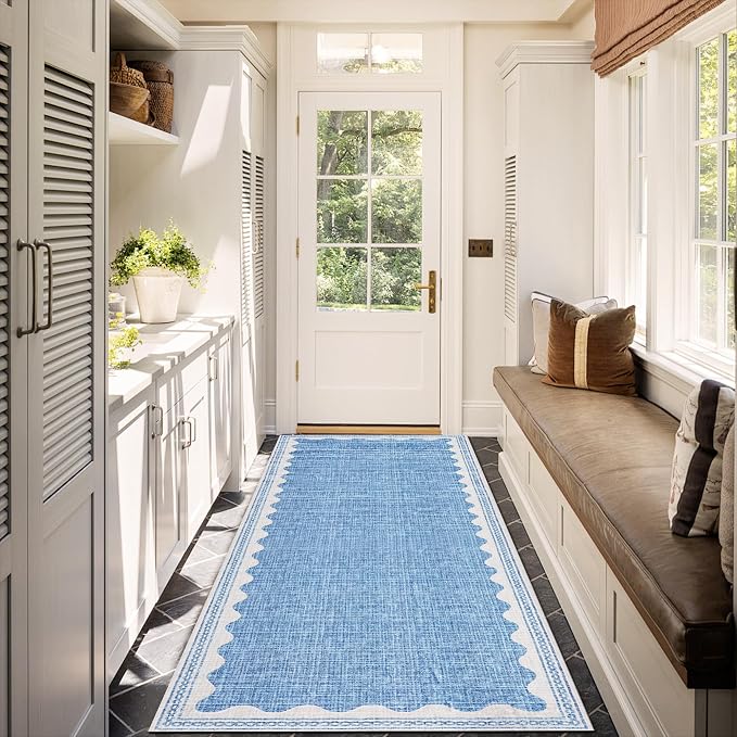 GarveeHome 2.5x8 Runner Rug for Hallway Washable Kitchen Rugs Non Slip Solid - Image 2