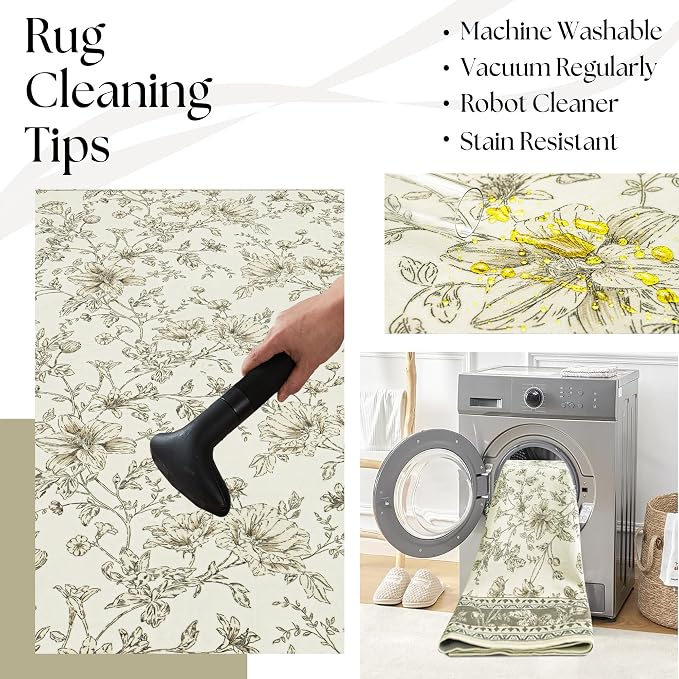 Large Neutral Beige Area Rug 10x12 - Image 4