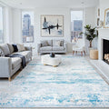 5x7 Area Rugs Washable Rug:Anti-Skid Abstract Modern Living Room Rug Soft Thin by Crority