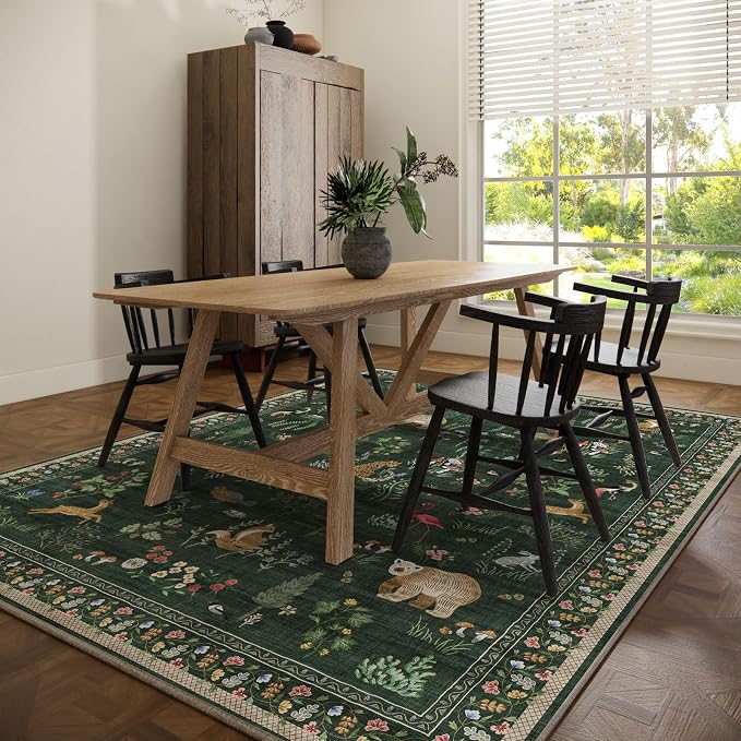 Machine Washable Rugs for Living Room: 6x9 Area Rugs for Bedroom Vintage Rugs - Image 6