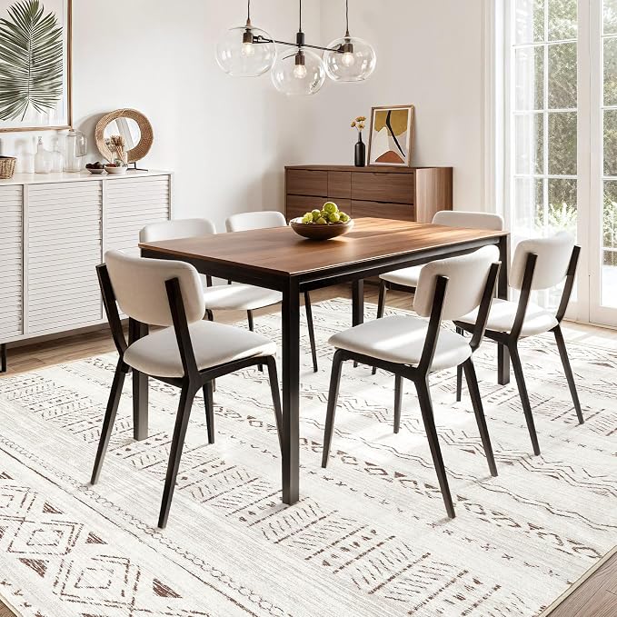 cotiled 9x12 Area Rugs Living Room Rug: Washable Boho Rugs - Image 8
