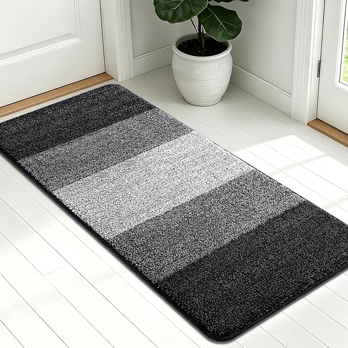 Kitinjoy Indoor Outdoor Door Mat, 54x24 Non-Slip Absorbent Dirt Trapper by Kitinjoy