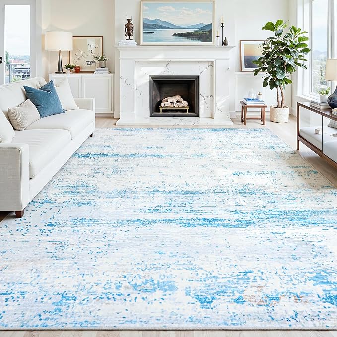 5x7 Area Rugs Washable Rug:Anti-Skid Abstract Modern Living Room Rug Soft Thin - Image 8