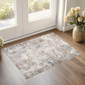 UERMEI 2x3 Entryway Area Rug, Machine Washable Neutral Modern Small Carpet by UERMEI