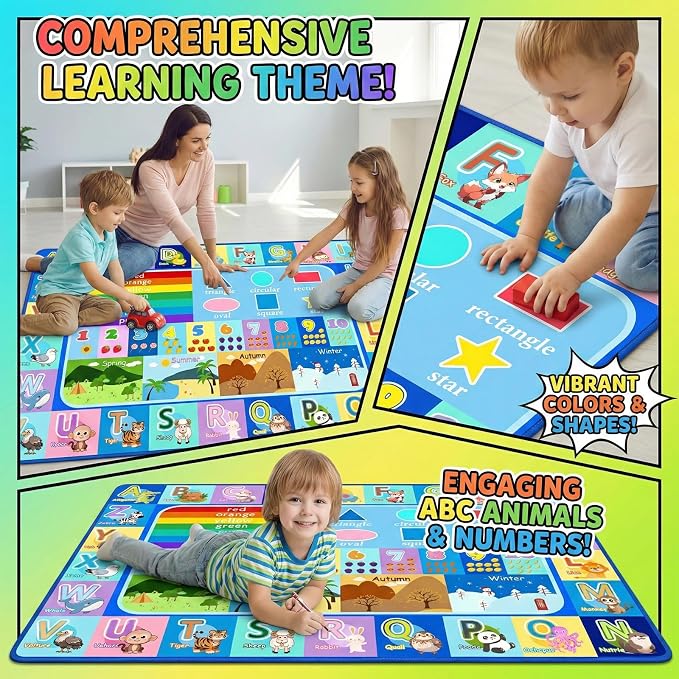 Kids Rug for Playroom Bedroom, 2.5x4 Feet Educational ABC Area Rug for - Image 4