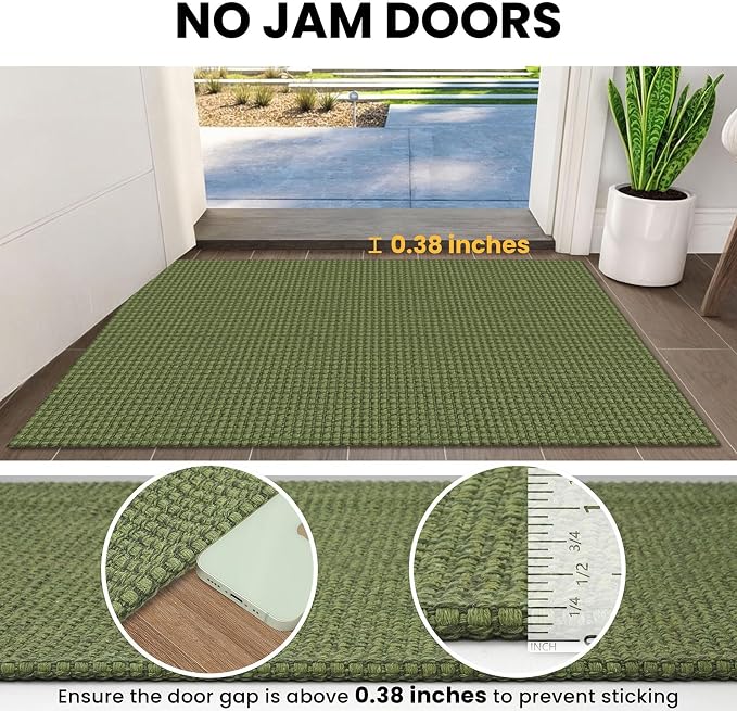 IOHOUZE Washable Runner Rug 3x12 Non Slip Rubber Backed Extra Long Hallway - Image 3
