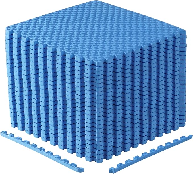 CAP Puzzle Exercise Mats | 3/4” Thick EVA Interlocking Foam Tiles by CAP