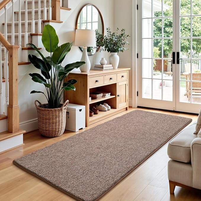 Keeko 2x8 Bedside Runner Rugs for Bedroom Living Room Hallway Non Slip Washable - Image 2