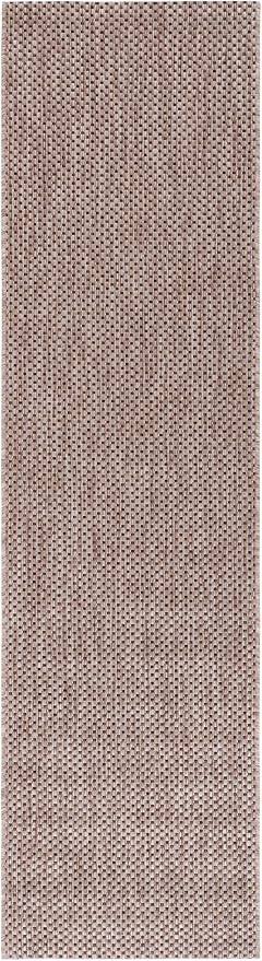 SAFAVIEH Courtyard Collection 2'3" x 18' Natural/Black CY8521 Indoor/ Outside - Image 2