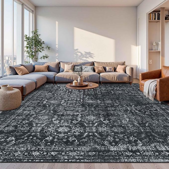 Rugxara 10x14 Area Rugs for Living Room Bedroom, Large Washable Rug, Non Slip & by Rugxara