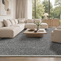 Faux Jute Area Rug 5'x7', Washable & Non-Slip, No Odor. Farmhouse Boho Style by Unknown