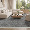 Faux Jute Area Rug 6'x9', Washable & Non-Slip, No Odor. Farmhouse Boho Style by Unknown