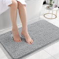 OLANLY Small Bathroom Rugs 24x16, Extra Soft Absorbent Chenille Bath Rugs by OLANLY