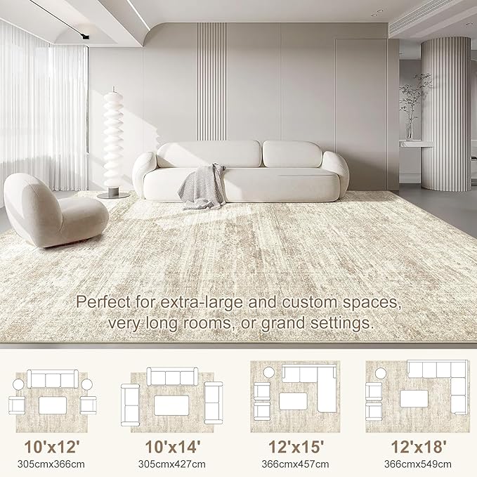 UERMEI 10x14 Washable Area Rug - Image 2
