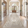 Vintage Hallway Runner Rug 3x12: Large Soft Washable Entryway by COTILED