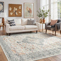 Rugxara 5X7 Taupe Washable Area Rug by Rugxara