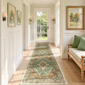 RELEANY Area Rugs Runner 2'x8' Washable Non-Slip, Floral Vintage Distress by RELEANY