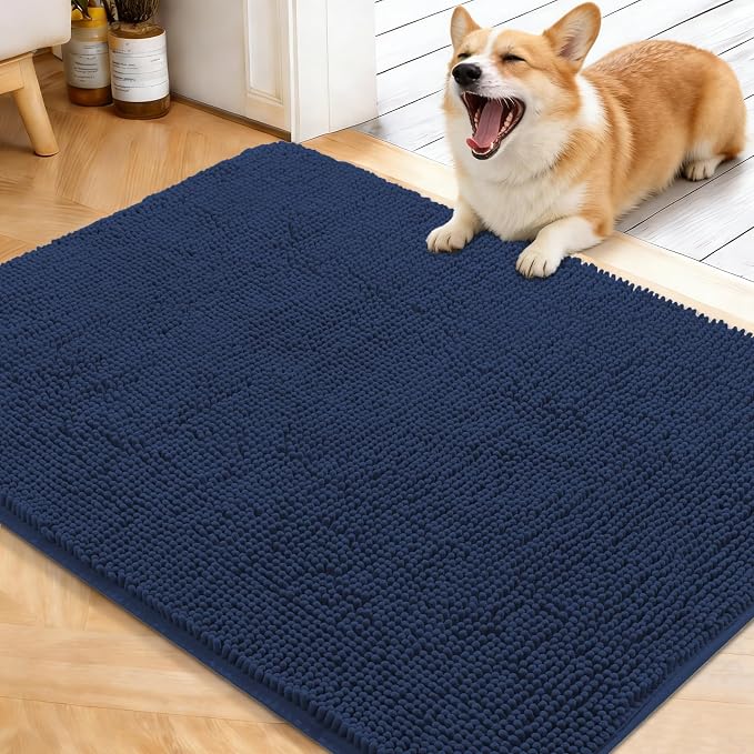 OLANLY Dog Door Mat for Muddy Paws 40x32, Absorbs Moisture and Dirt, Absorbent by OLANLY