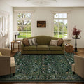 Washable Area Rugs for Living Room: 5x7 Rug Stain Resistant Non Slip Low Pile by palohom