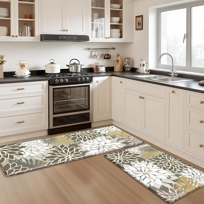 Arenarug Kitchen Mats for Floor 2PCS Cushioned Anti Fatigue Kitchen Mats - Image 8