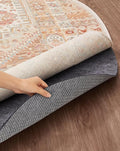 Veken 4 Ft Round Non Slip Cushioned Rug Pad Gripper, Felt and Silicone Backing by Veken