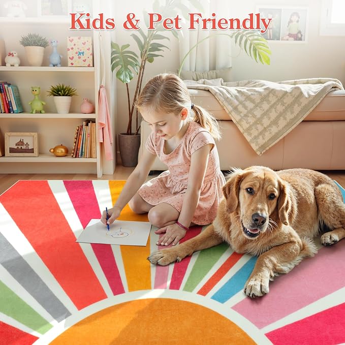 STARUIA Sun 8x10 Washable Area Rugs - Image 3
