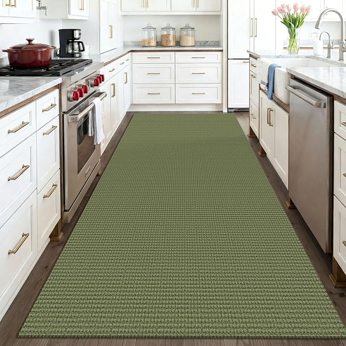 KOZYFLY Washable 4x6 Entry Woven Area Rug, Braided Throw Rugs - Image 2