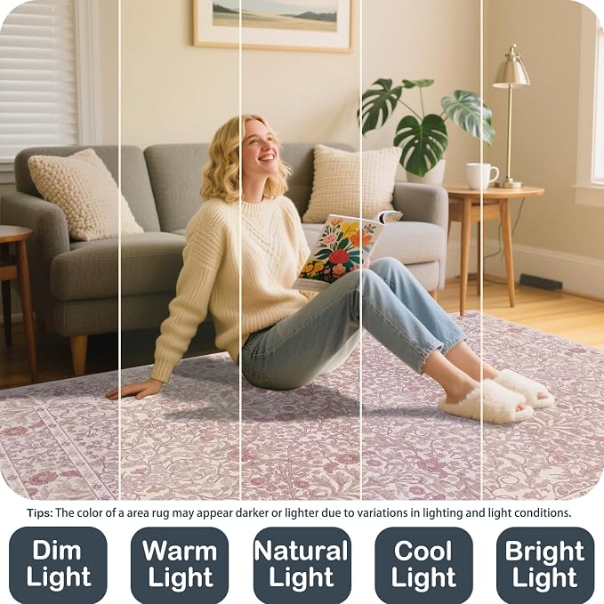 Extra Large 10x14 Area Rug for Living Room, Washable Rugs for Dining Room - Image 4