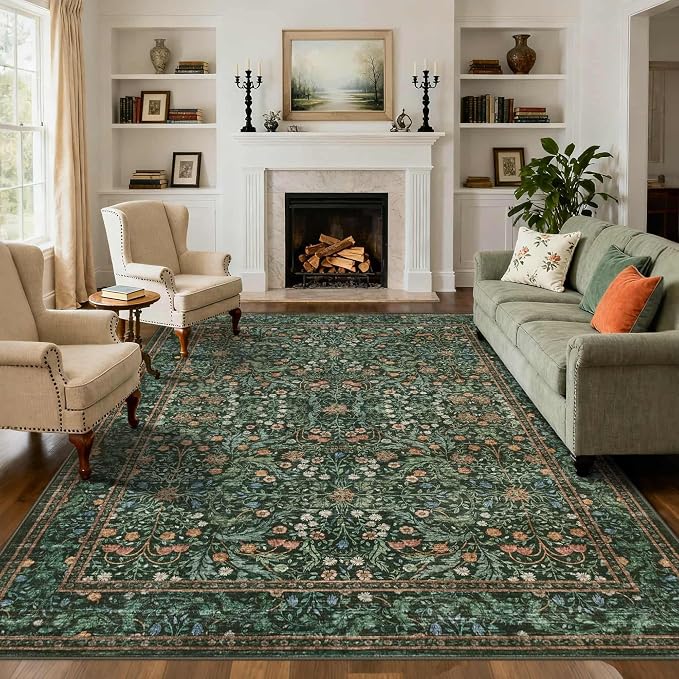 Rugxara 8x10 Area Rugs for Living Room Bedroom, Large Washable Rug, Non Slip & by Rugxara