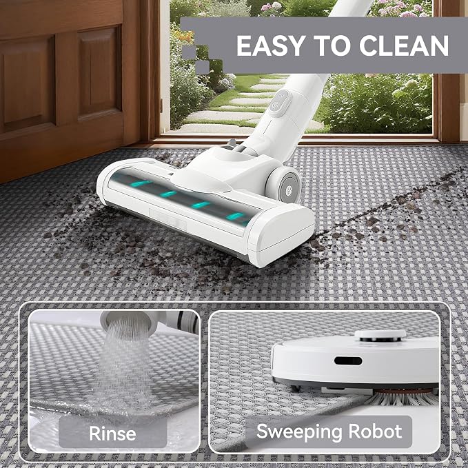 Front Door Mat 24''x35'', Absorbent Dirt Resist Washable Non Slip Low-Profile - Image 4
