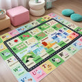 Kids ABC Rug for Playroom, Classroom Alphabet Area Carpet Playmat, Washable by SXHYSM