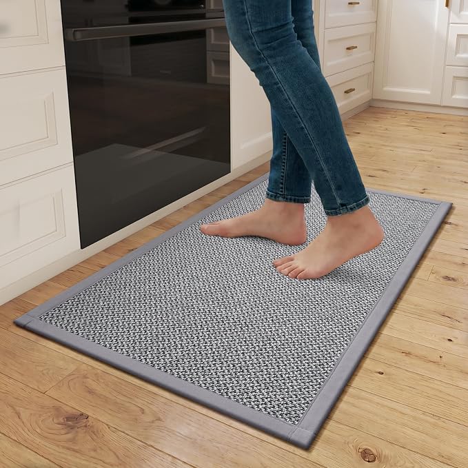 Kitchen Rugs Non-Slip and Washable, Kitchen Mats by QiCaiJia
