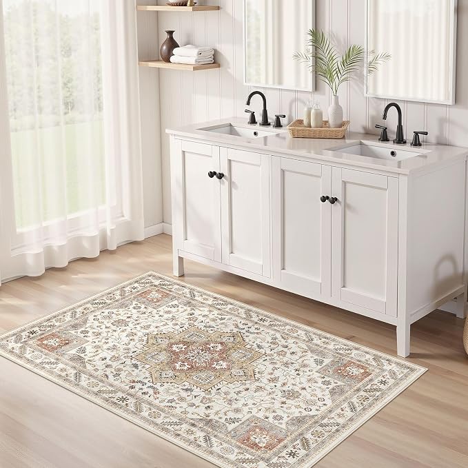 Vintage Living Room Area Rug 3x5 - Image 3