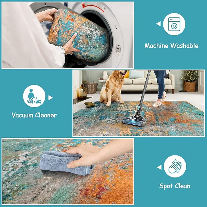Lahome Modern Abstract 6ft Round Rug - Image 4