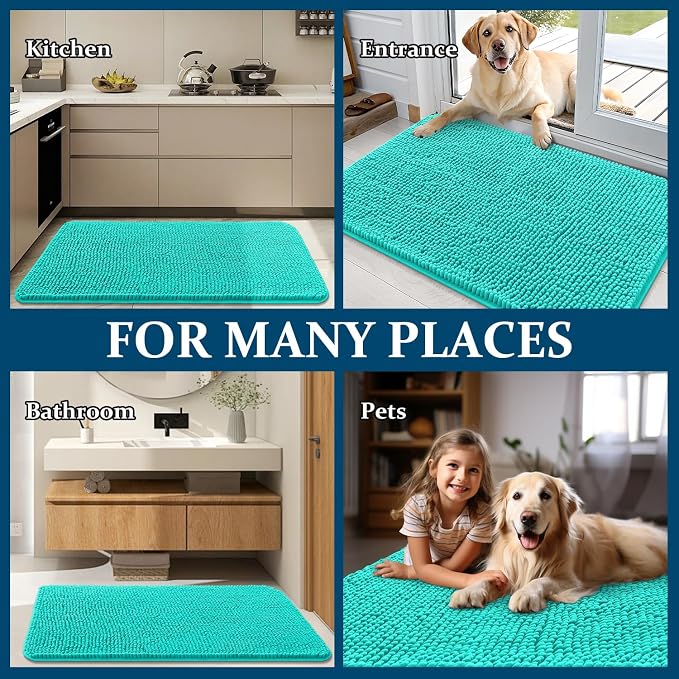 OLANLY Dog Door Mat for Muddy Paws 36x24, Absorbs Moisture and Dirt, Absorbent - Image 8