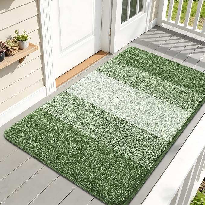 Kitinjoy Indoor Outdoor Door Mat, 59x32 Non-Slip Absorbent Dirt Trapper by Kitinjoy