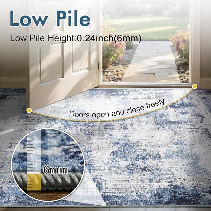 6x9 Ft Large Area Rugs for Living Room, Soft Non-Slip Washable Rugs Modern - Image 8