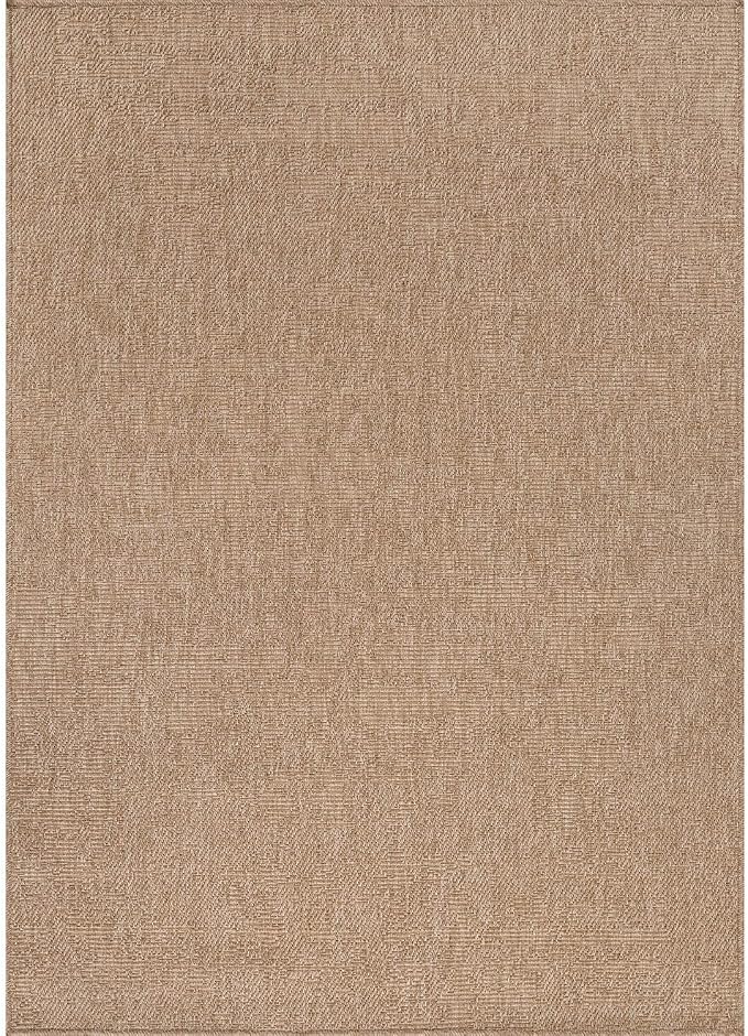 CAMILSON Easy Jute Rug 5x7, Indoor Outdoor Natural Color Fiber Area Rugs - Image 3
