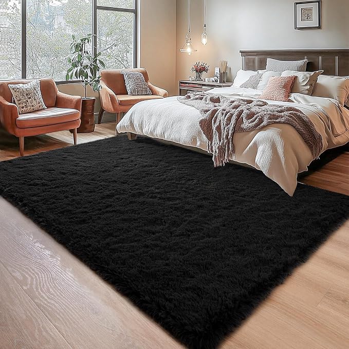 Chicrug Soft Area Rugs for Bedroom Living Room Plush Fluffy Rug 9x12 Feet - Image 3