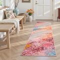 Toneed 2x6 Washable Runner Rug, Modern Abstract Hallway Runner by Toneed