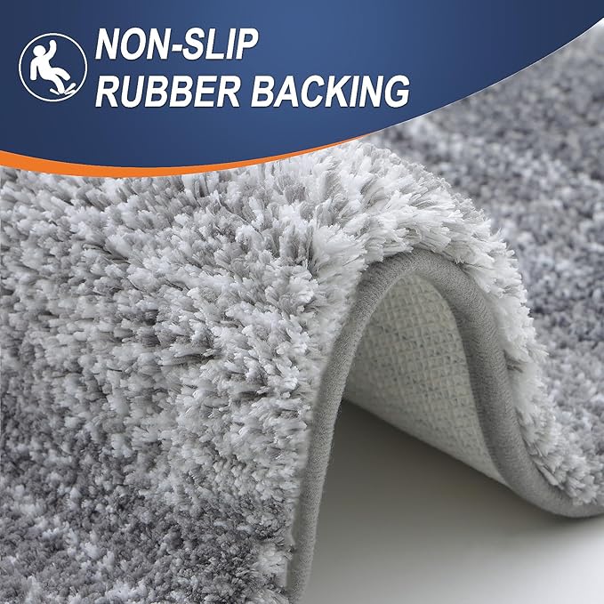 OLANLY Bathroom Rugs Mat 36x24, Extra Soft Absorbent Microfiber Bath Rugs - Image 5