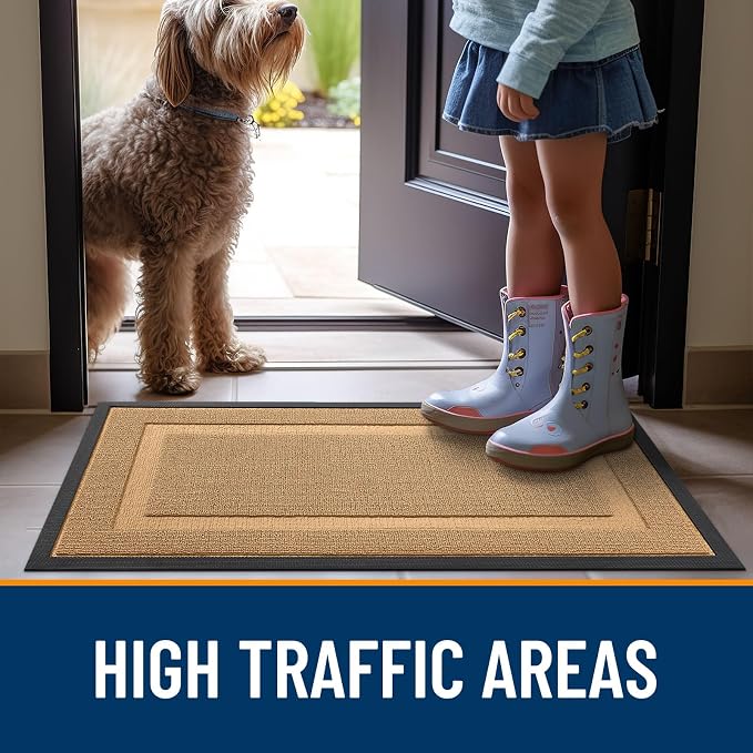 OLANLY Front Door Mat Indoor Outdoor Entrance, Waterproof All-Season, - Image 6