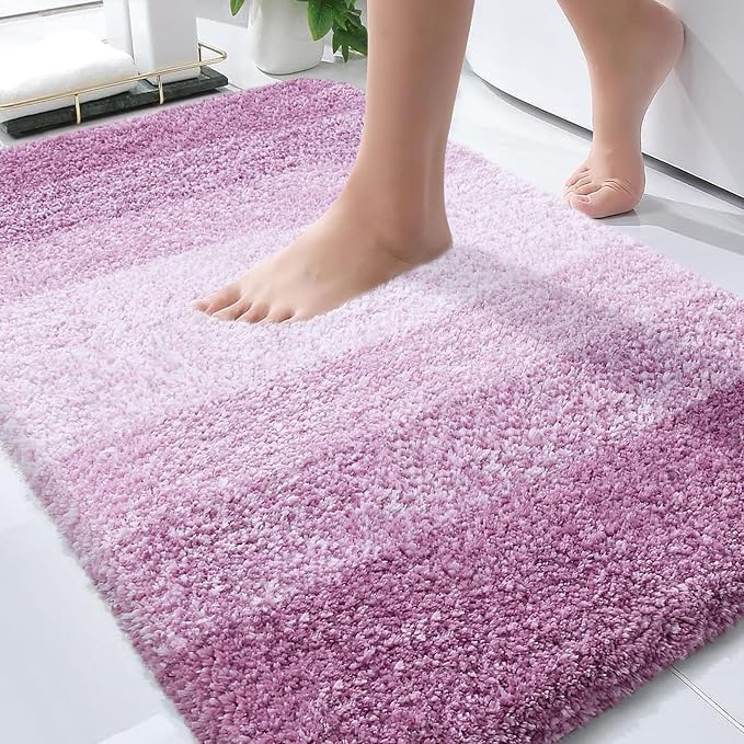 OLANLY Bathroom Rugs Mat 30x20, Extra Soft Absorbent Microfiber Bath Rugs by OLANLY