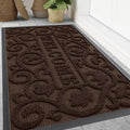 Smiry Welcome Door Mat Outside Entrance, Heavy Duty Trap Dirt and Moisture Easy by Smiry