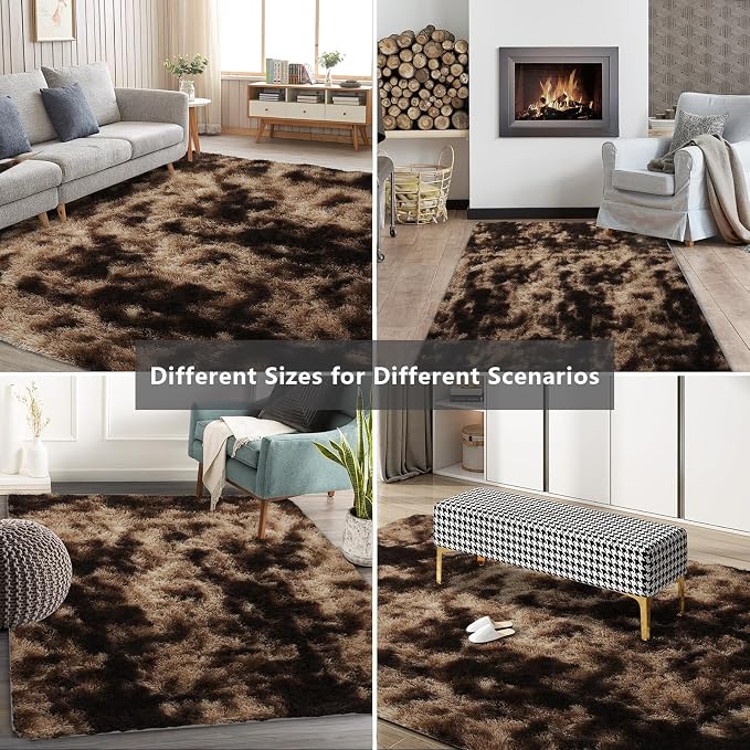 Shag Area Rugs for Bedroom Living Room, 4X6 Ultra Soft Fluffy Area Rugs for Dorm - Image 8