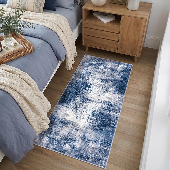 IOHOUZE Abstract Runner Rug 2x4 Ft Entryway Rugs Washable Door Mat Indoor - Image 2