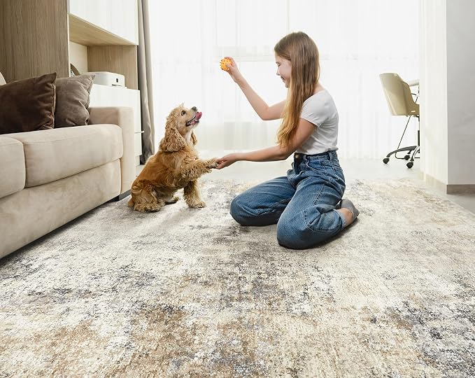 UERMEI 9x12 Area Rug Living Room Rugs - Image 7